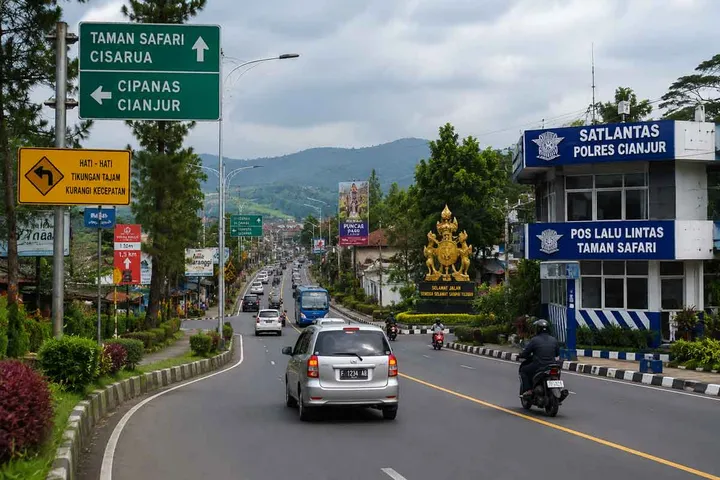 Polres Cianjur Pastikan Jalur Bandung-Cianjur Normal
