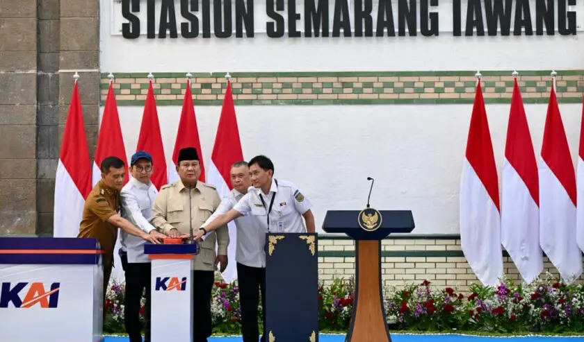 Prabowo Resmikan Renovasi Cagar Budaya Stasiun Tawang